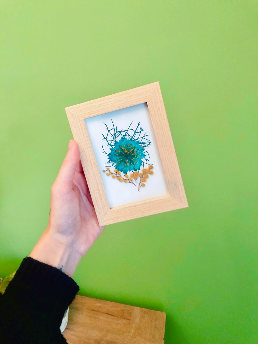 Quadro fiori veri secchi. Decorazione murale floreale.Regalo artigiana –  BeFloral Shop